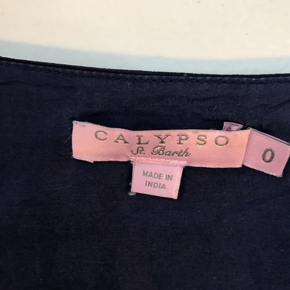 Calypso St Barth Dupioni Silk Sheath Dress Blue - Picture 7 of 8